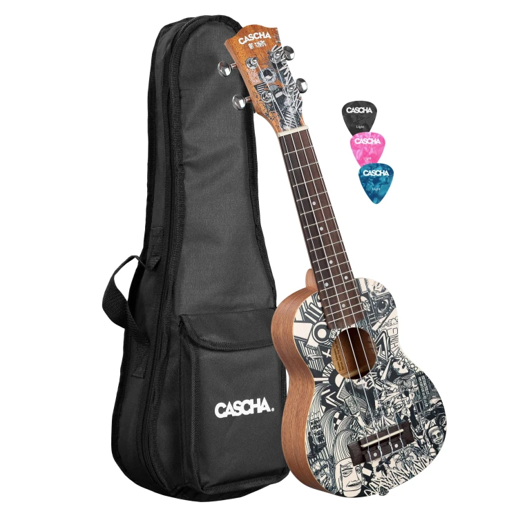 Cascha HH 2600 Art Series Sketch Ukulele Sopranowe.jpg